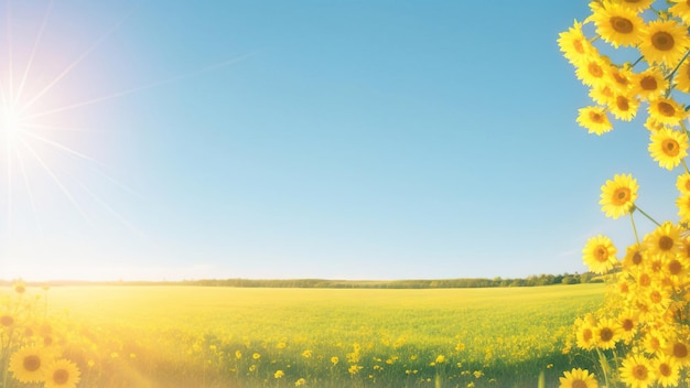 Heldere zomerse achtergrond voor banners