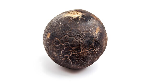 Hele truffelpaddenstoel met natuurlijke textuur