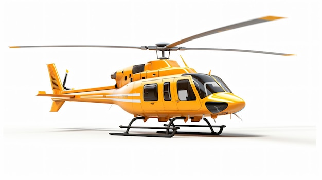 Photo helicopter isolated on white background