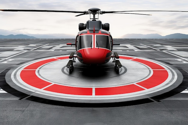 Helicopter Landing Pad professional advertising photography