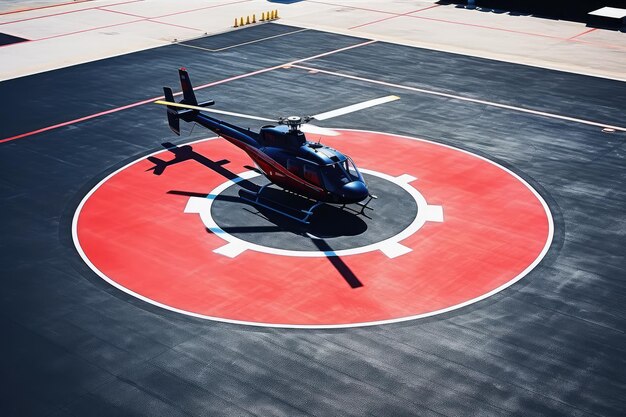 Helicopter Landing Pad professional advertising photography