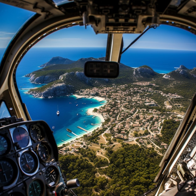 helicopter view from zakynthos cameraphoto