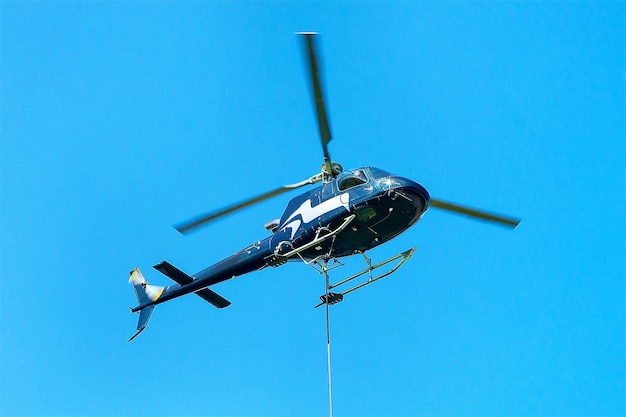 Helikopter in de lucht van Lavaux, district Lavaux-Oron, Zwitserland