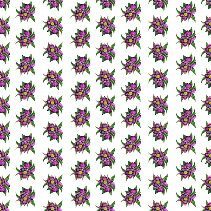 Photo hellebore black seamless pattern of watercolor elements hand drawn flowers buds and leaves watercolor botanical work for cards invitations textiles and paper products
