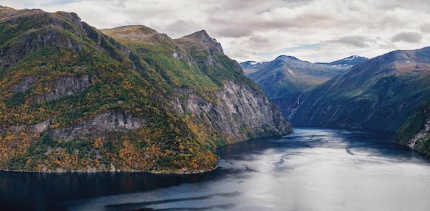 Photo hellesylt geiranger fjord stranda mre og romsdal norway