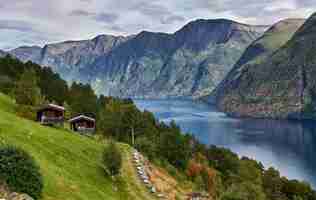 Photo hellesylt geiranger fjord stranda mre og romsdal norway