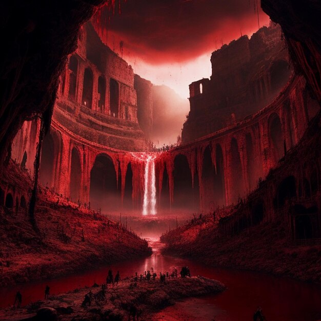 hellish abyss valley a place of slaughter