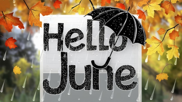 Photo hello june greeting card