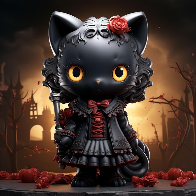 Hello Kitty Vampire Cartoon