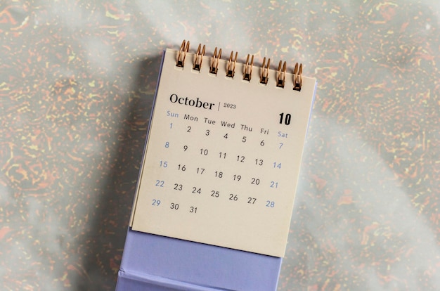 Hello OctoberDesktop calendar for planning for October 2023