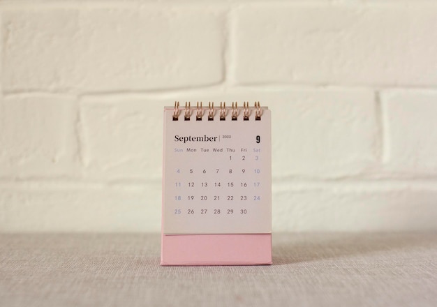 Hello SeptemberDesktop calendar for planning for September 2022