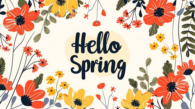 Hello Spring background