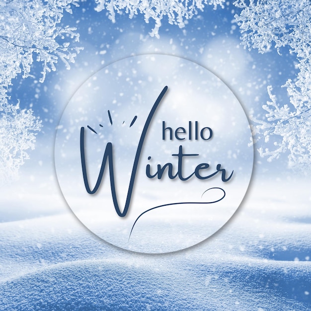 hello winter abstract background for card design banner and poster 31