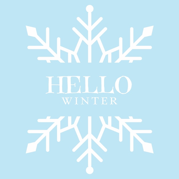 Photo hello winter background