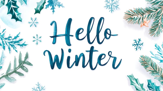 hello winter poster