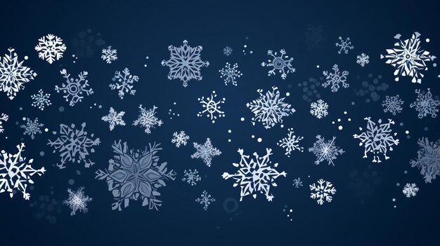 Hellow Winter background template Snowflake concept background