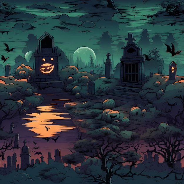 Helloween art design pattern