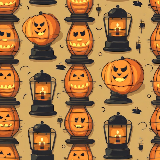 Photo helloween art design pattern