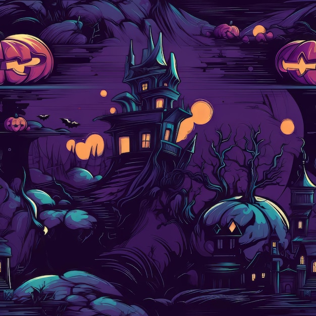 Helloween art design pattern