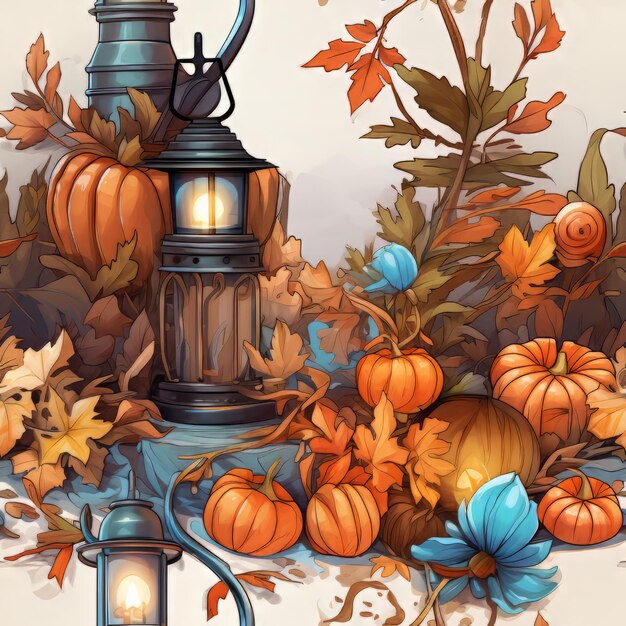 Photo helloween art design pattern