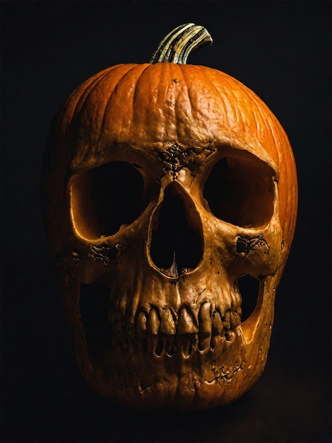 Helloween pumpkin skull head