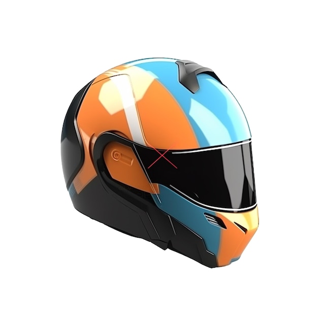 Helmet isolated on background with Generative AI