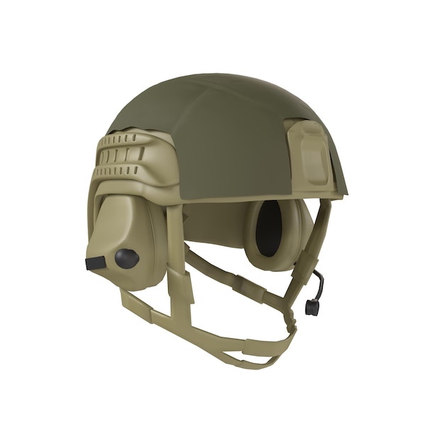 Photo a helmet with a green and tan color