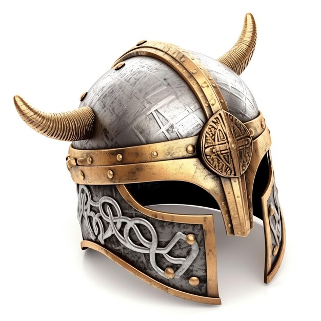 Photo a helmet with horns on it