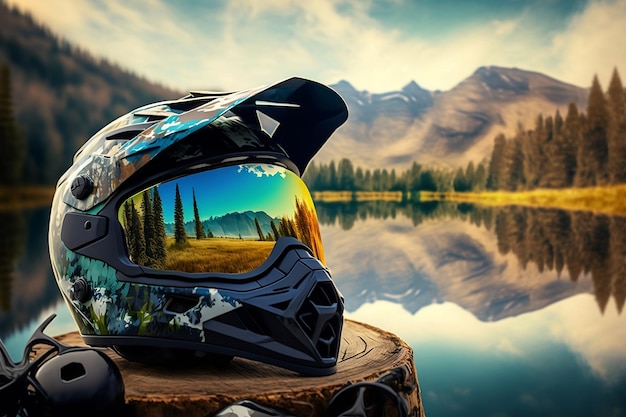 A helmet with the word moto on it