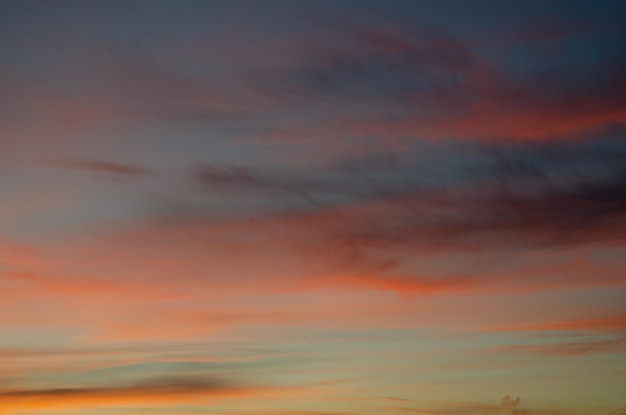 hemel bij zonsondergang