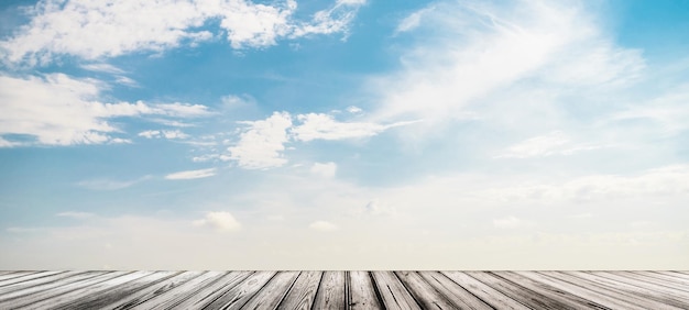 Hemel en wolken dag zomer natuur buiten panorama