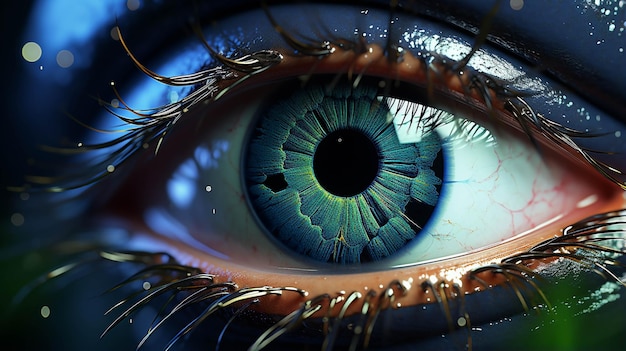 hemelsblauwe ogen High-definition fotografie creatief achtergrondbehang