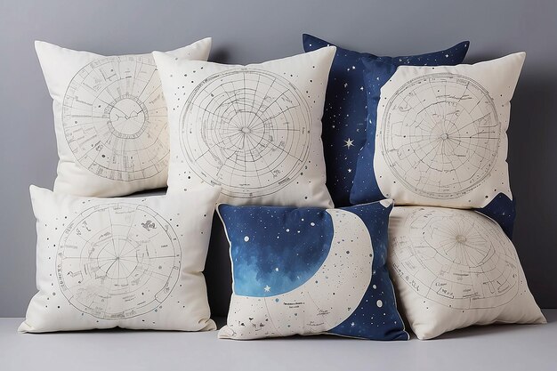 Foto hemelse zodiac constellation kussens