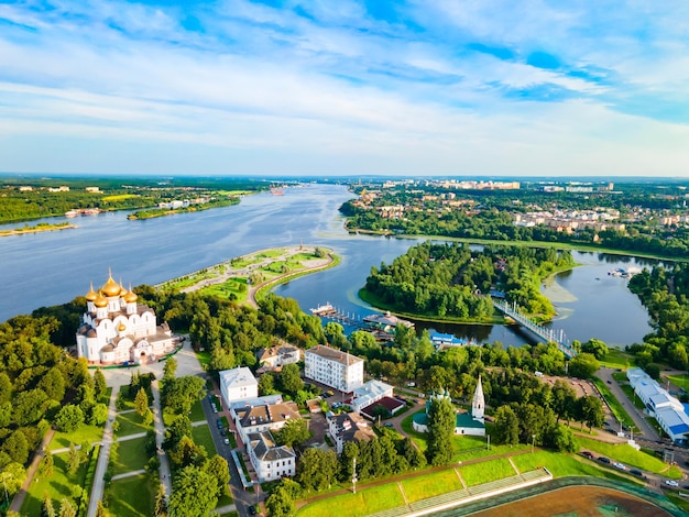 Hemelvaart kathedraal luchtfoto Yaroslavl