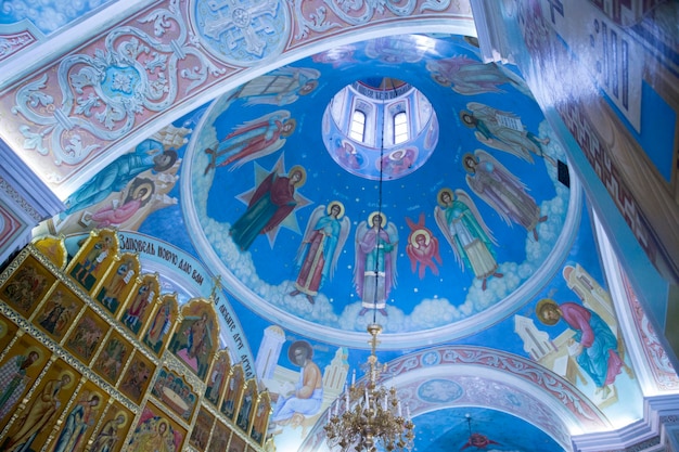 Hemelvaart Kathedraal van de Kolomna Kremlin interieurdecoratie