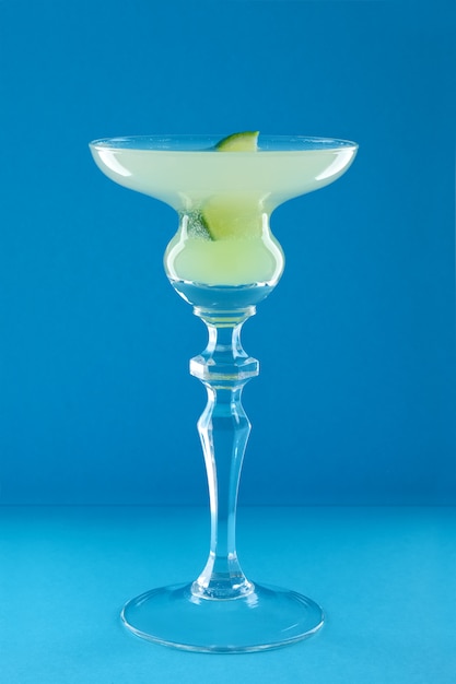 Hemingway daiquiri cocktail on blue background