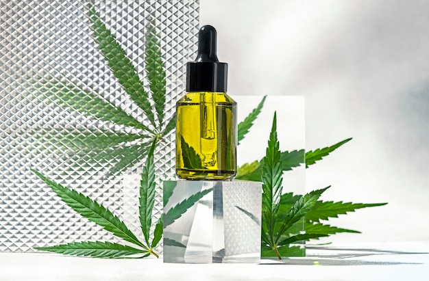 Hemp cosmetic oil or serum