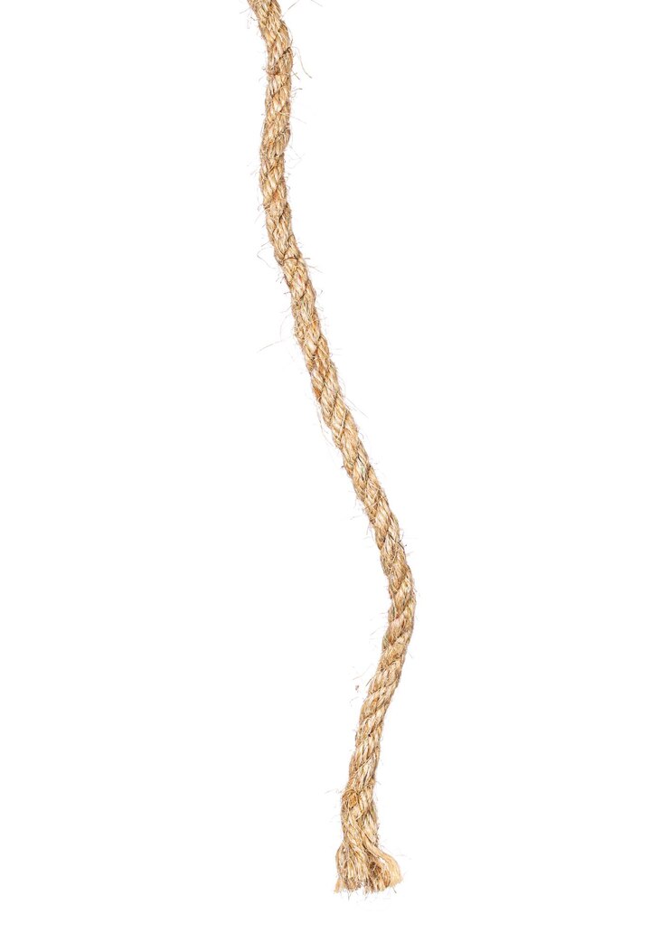 Hemp rope isolated on white background