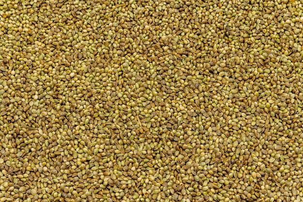 Hemp seeds background