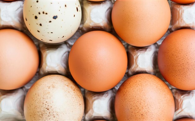 hen eggs with panel on white background