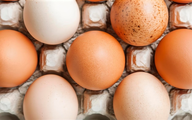 hen eggs with panel on white background