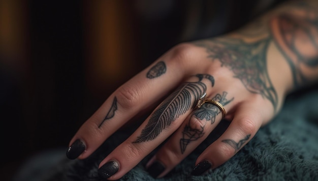 Henna Finger Tattoo Designs