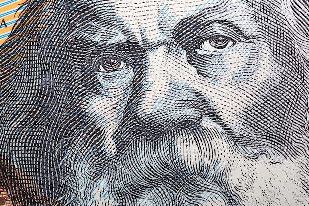 Photo henry parkes a closeup portrait from australian money