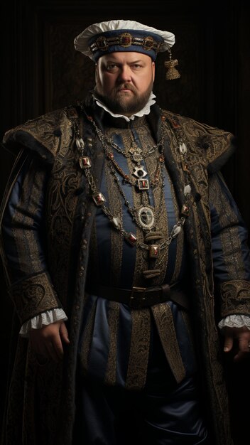 Henry VIII with six wives photorealistic 8k