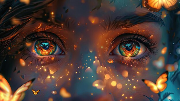 In her eyes you see the world39s beauty reflected