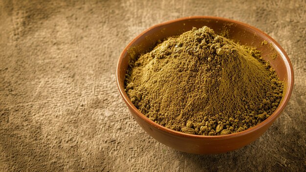 Photo herbal henna or mehndi powder