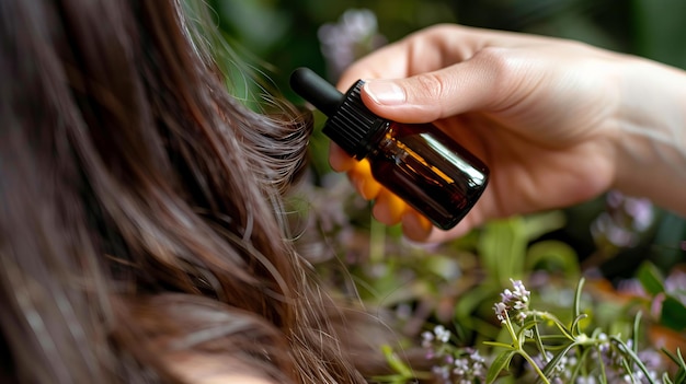 Photo herbal infused hair growth oil