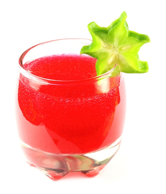 Herbal juice in a glass