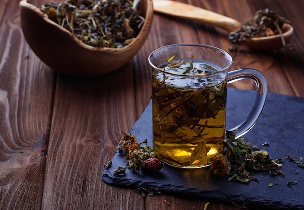 Herbal tea and dried herbs