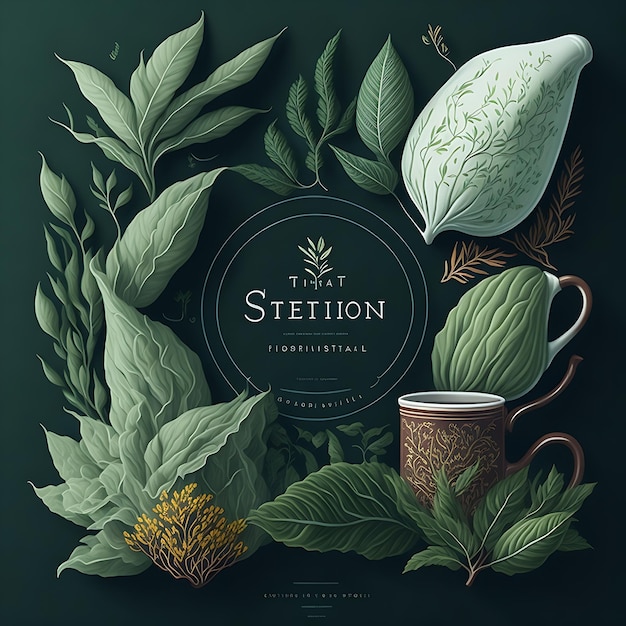 Herbal Tea Shop Branding Logo